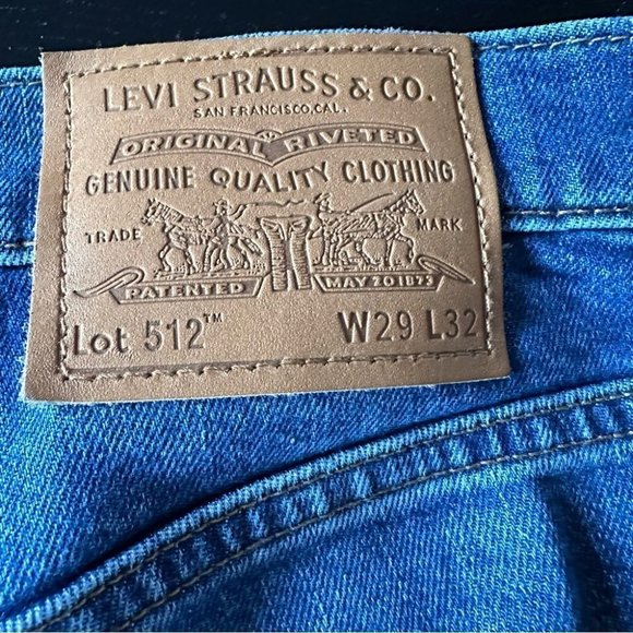 ❌Men's Levi's 512 Jeans  Size 29 x 32 Slim Taper - Picture 7 of 10